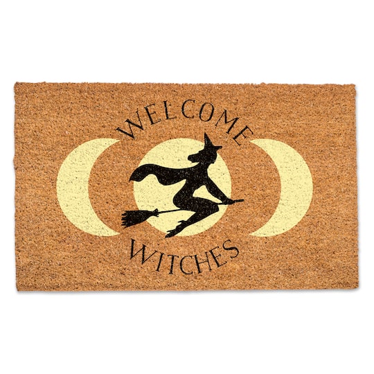 Welcome Witches Moon Door Mat